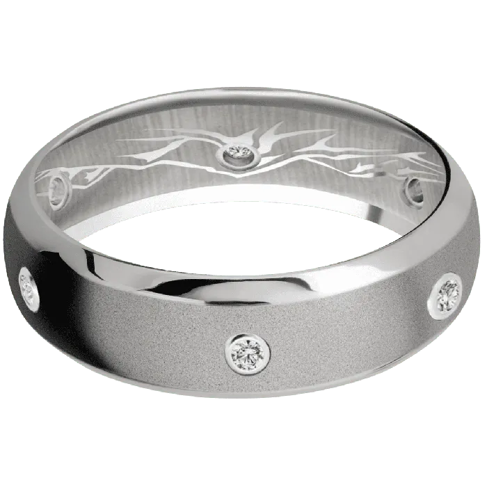 Lashbrook Necklaces Platinum Sand Polish Finish