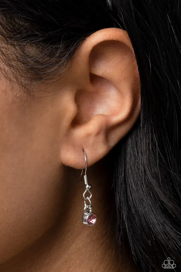 Paparazzi Accessories Earrings Fancy Fringe Pink