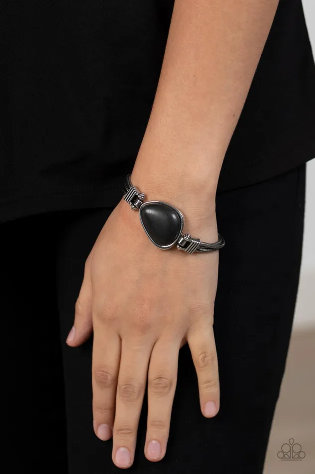Rings Paparazzi Accessories Badlands Bounty Black