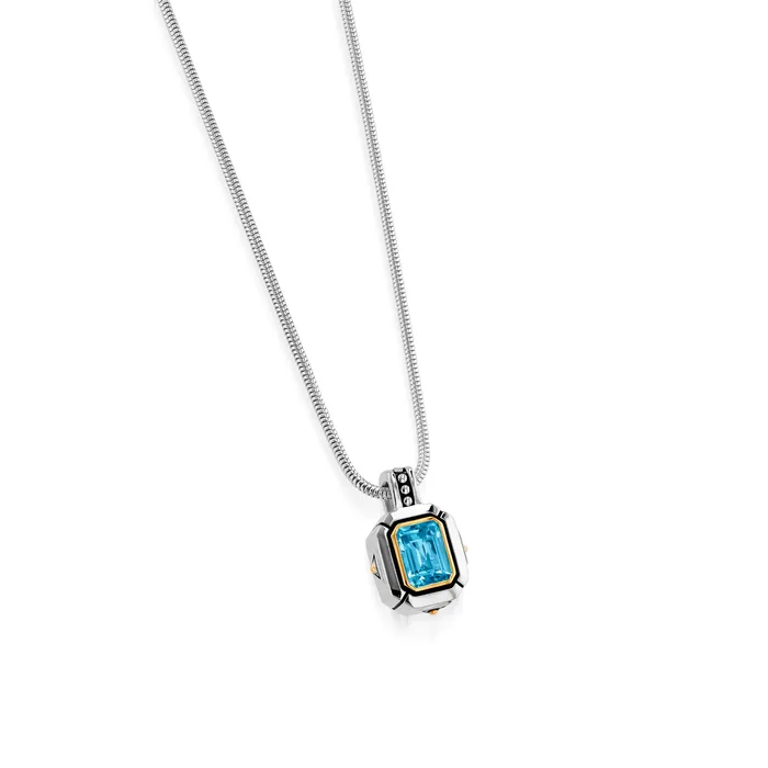 Sahara Small Gemstone Pendant Necklace John Atencio Necklaces