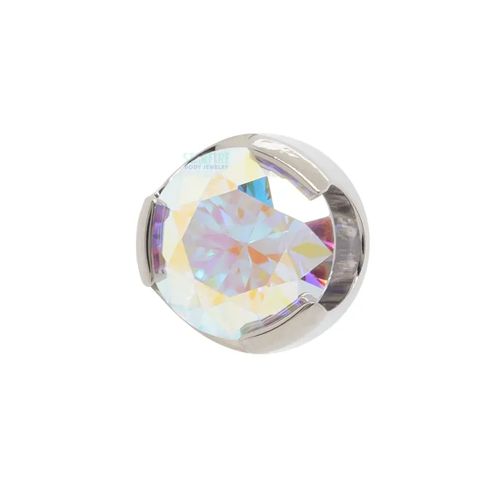 35mm ProngSet Brilliant Cut Threaded End Anatometal Rings