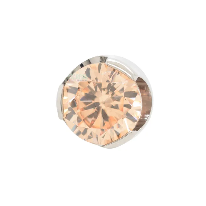 35mm ProngSet Brilliant Cut Threaded End Anatometal Rings