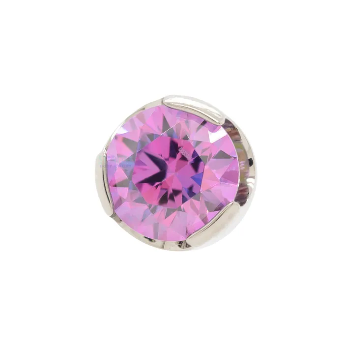 35mm ProngSet Brilliant Cut Threaded End Anatometal Rings