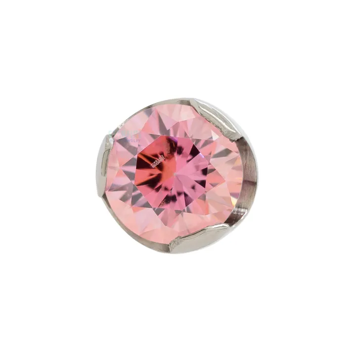 35mm ProngSet Brilliant Cut Threaded End Anatometal Rings