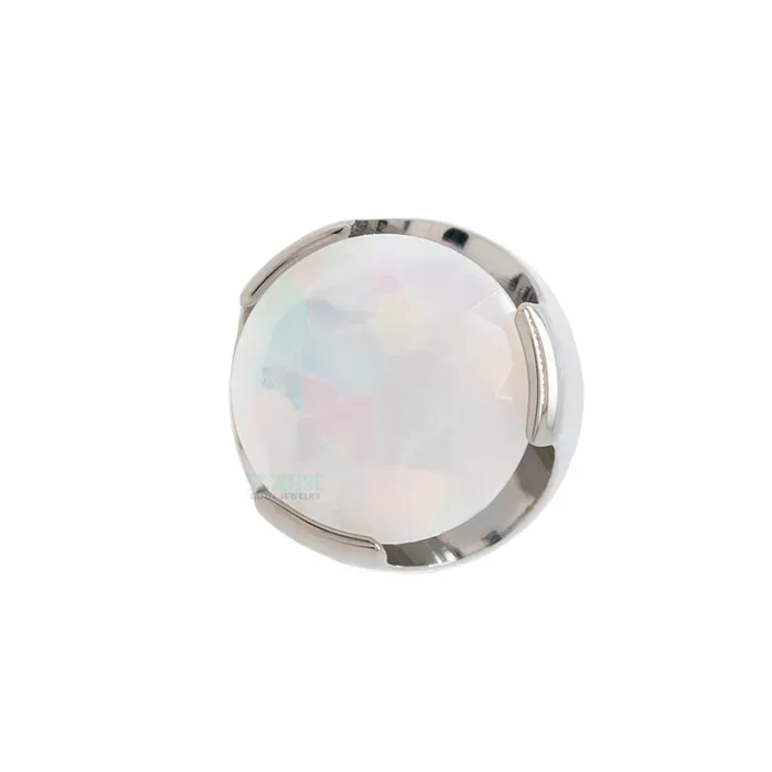 35mm ProngSet Brilliant Cut Threaded End Anatometal Rings