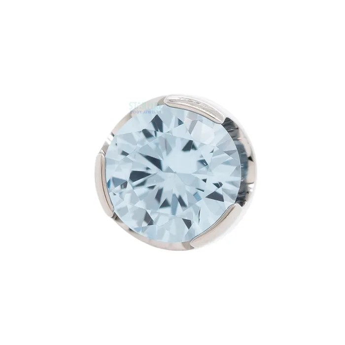 35mm ProngSet Brilliant Cut Threaded End Anatometal Rings