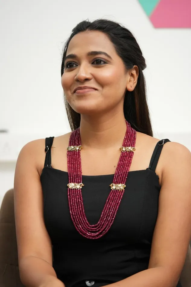 Attrangi Urmi Crystal Polki Long Mala Earrings