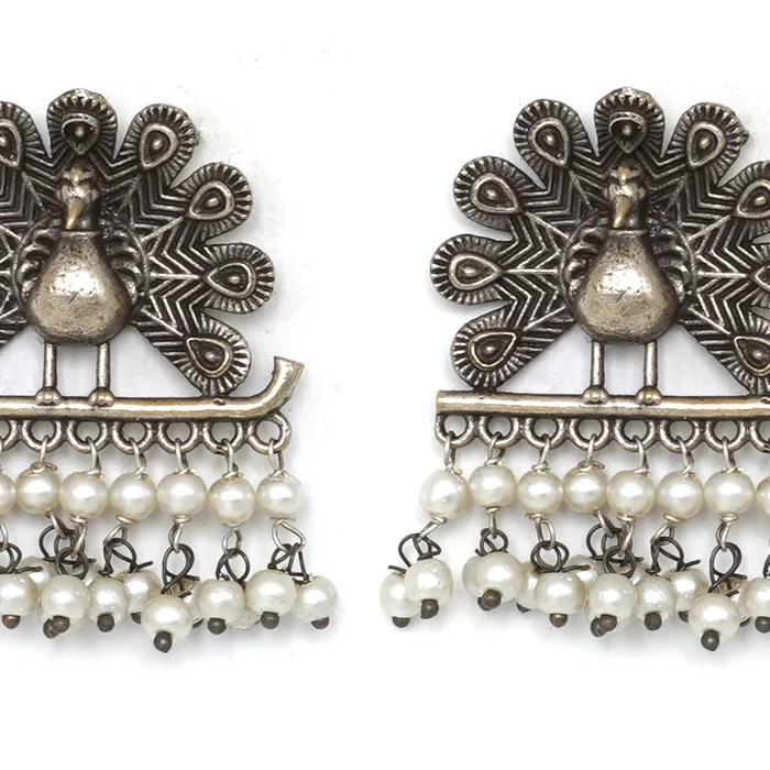 Earrings Teejh Morni Silver Oxidised Earrings Teejh Earrings Teejh Morni Silver Oxidised Earrings Teejh