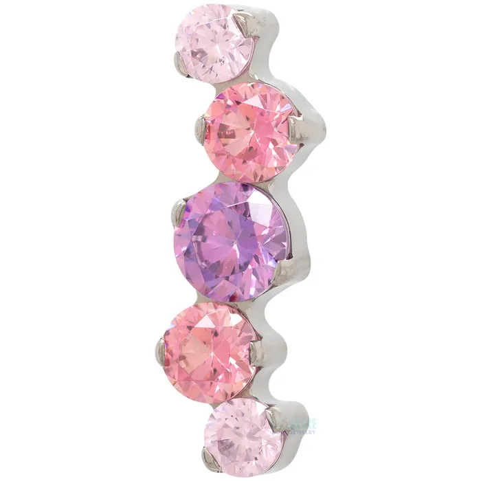 Industrial Strength IS Necklaces Odyssey Serpentium Faceted Gem Cluster on Flatback Custom Color Combos