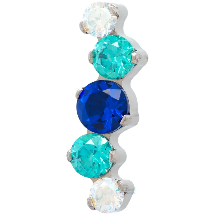 Industrial Strength IS Necklaces Odyssey Serpentium Faceted Gem Cluster on Flatback Custom Color Combos