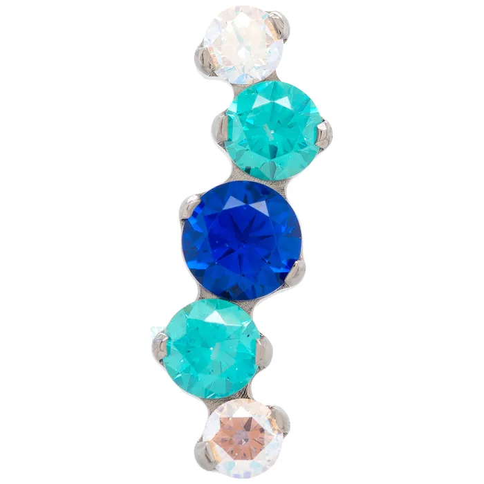 Industrial Strength IS Necklaces Odyssey Serpentium Faceted Gem Cluster on Flatback Custom Color Combos