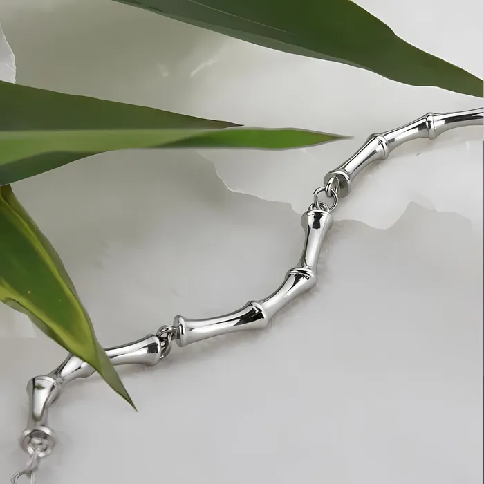 Men Designer Rings Lucky Silver Bamboo Men Designer Rings Lucky Silver Bamboo