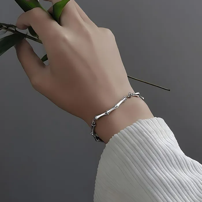 Men Designer Rings Lucky Silver Bamboo Men Designer Rings Lucky Silver Bamboo