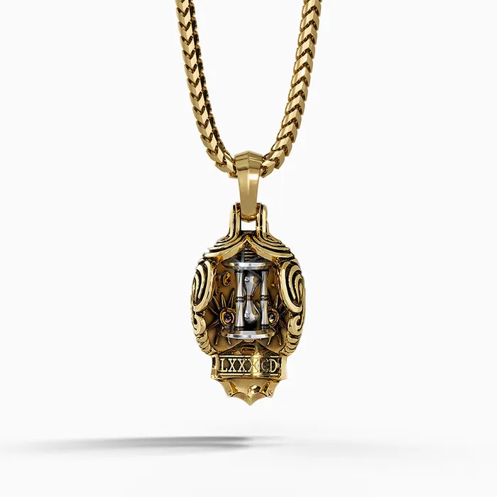 Proclamation Jewelry Necklaces Carpe Diem Gold Skull Pendant with Diamonds