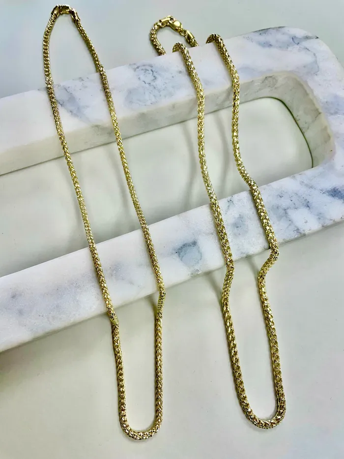 Saints Gold Co 27MM Saint Franco Chain Prism cut Rings