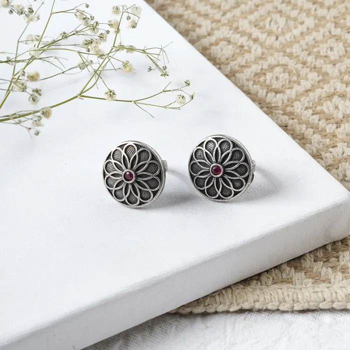 Teejh Rings Teejh Aadhar Silver Oxidised Toe Rings