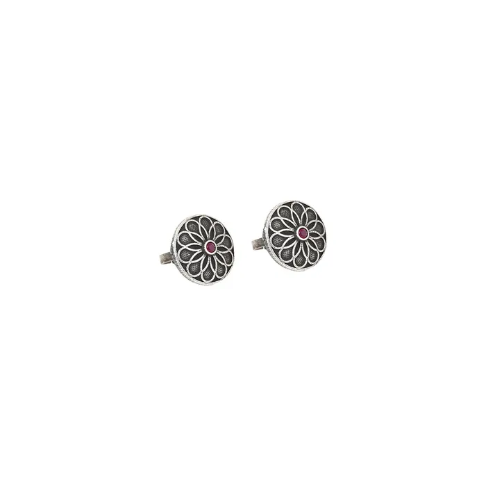 Teejh Rings Teejh Aadhar Silver Oxidised Toe Rings