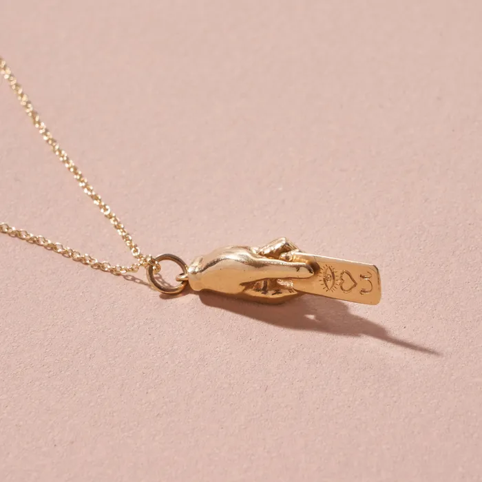 The FB Love Letter Hand Charm Fox Bond Originals Earrings