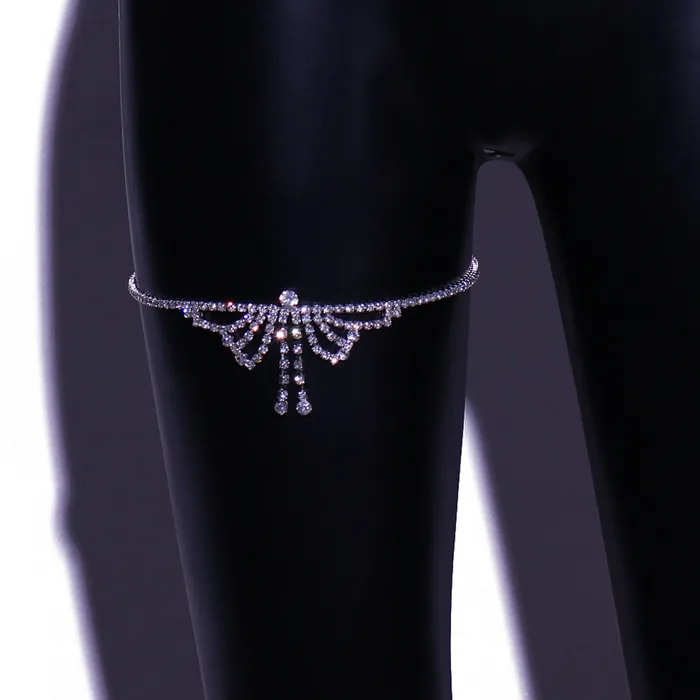 THE LUMI SHOP Rings Silver Rhinestone Leg Wrap