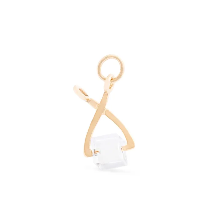 Vintage Earrings Ice Tongs 14k Gold and Plastic Charm