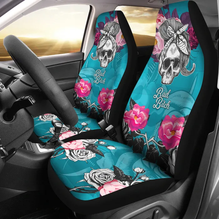 Zapps Clothing Rings Skullistic Bad Skull Car Seat Covers