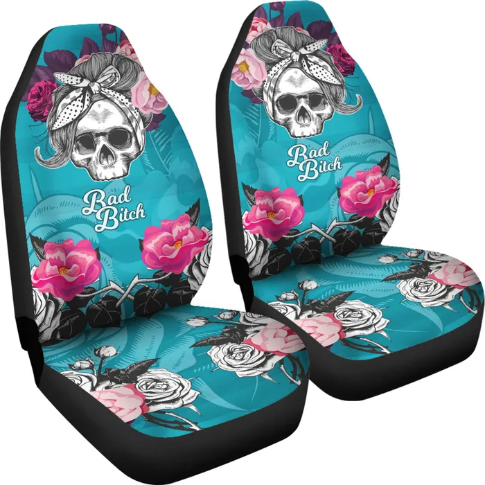 Zapps Clothing Rings Skullistic Bad Skull Car Seat Covers