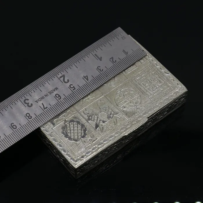 3X2 925 sterling silver trinket box kajal boxcasket box brides rectangle shape box collection container box eyeliner box stb819 TRIBAL ORNAMENTS Rings 3X2 925 sterling silver trinket box kajal boxcasket box brides rectangle shape box collection container box eyeliner box stb819 TRIBAL ORNAMENTS Rings
