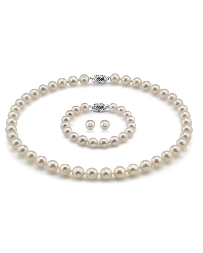 8085mm Hanadama Pearl Set spt Earrings