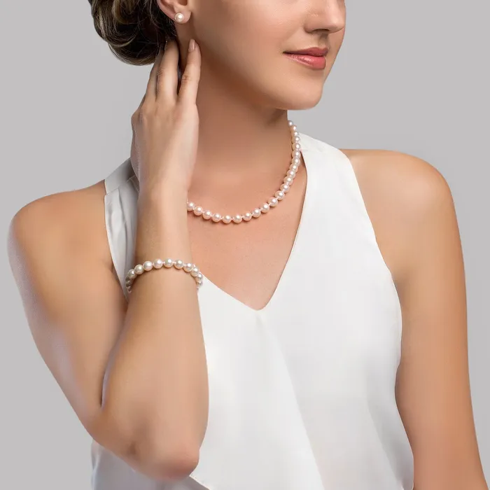 8085mm Hanadama Pearl Set spt Earrings