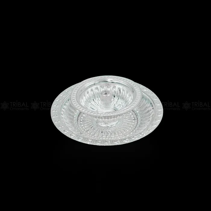 925 fine sterling silver chitai work kandrai work design oil lamp silver Deepak silver temple article puja utensils art su1326 TRIBAL ORNAMENTS Rings 925 fine sterling silver chitai work kandrai work design oil lamp silver Deepak silver temple article puja utensils art su1326 TRIBAL ORNAMENTS Rings