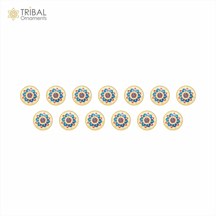 925 Sterling silver handmade gorgeous multicolor mandala design buttons set of 13 pc for mens coat or suit best jewelry for all occasions btn68 TRIBAL ORNAMENTS Necklaces 925 Sterling silver handmade gorgeous multicolor mandala design buttons set of 13 pc for mens coat or suit best jewelry for all occasions btn68 TRIBAL ORNAMENTS Necklaces