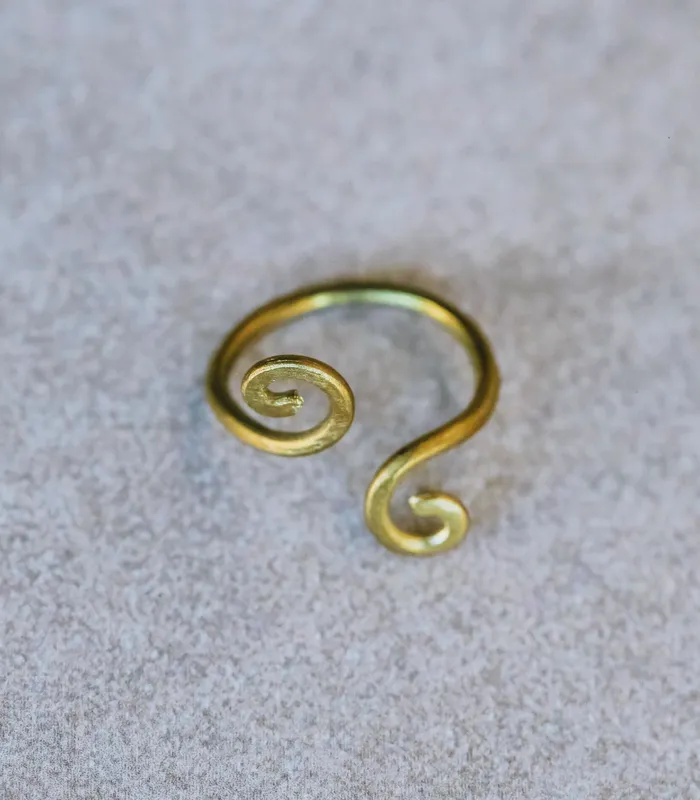 Bluko Wire Brass Ring Sesotunawa Rings
