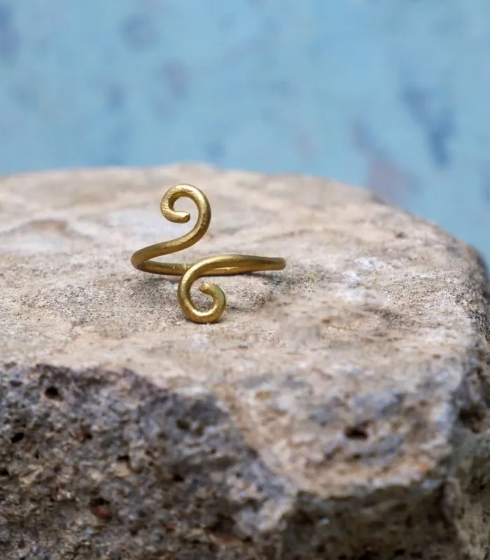 Bluko Wire Brass Ring Sesotunawa Rings