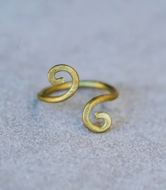 Bluko Wire Brass Ring Sesotunawa Rings