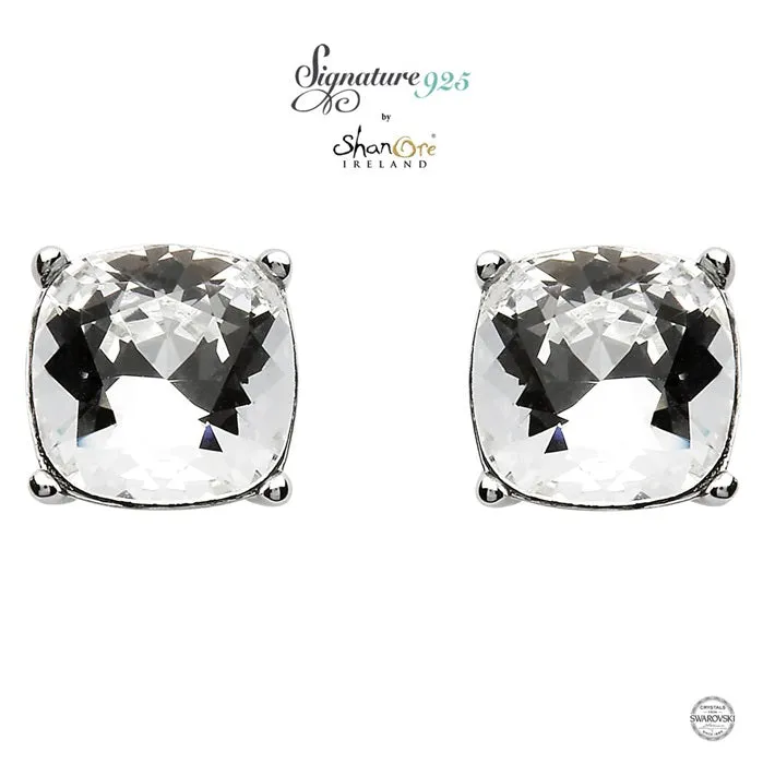 Earrings Shanore Sterling Silver Crystal Stud Earrings
