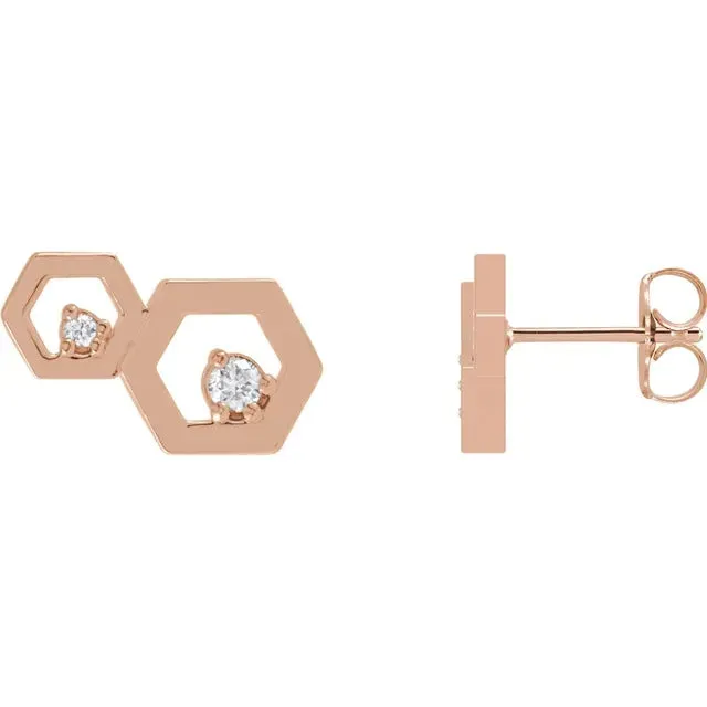 FIRE BRILLIANCE Bee Mine Gift Set 2 Rings 1 Pair of Earrings Earrings