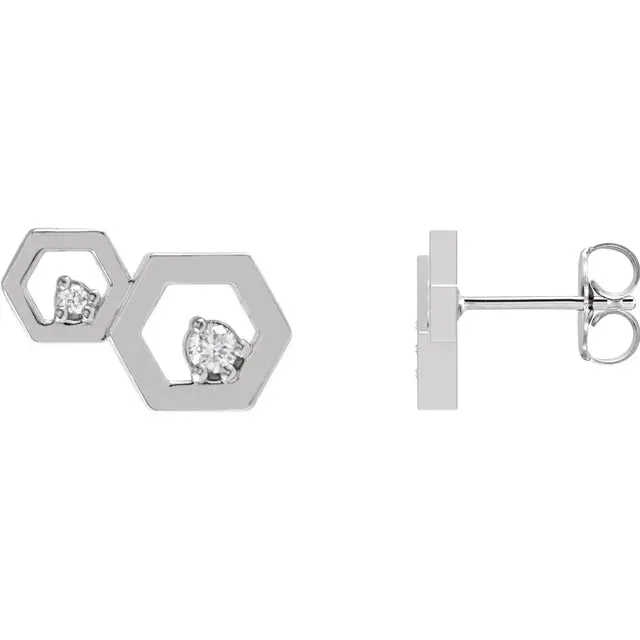 FIRE BRILLIANCE Bee Mine Gift Set 2 Rings 1 Pair of Earrings Earrings