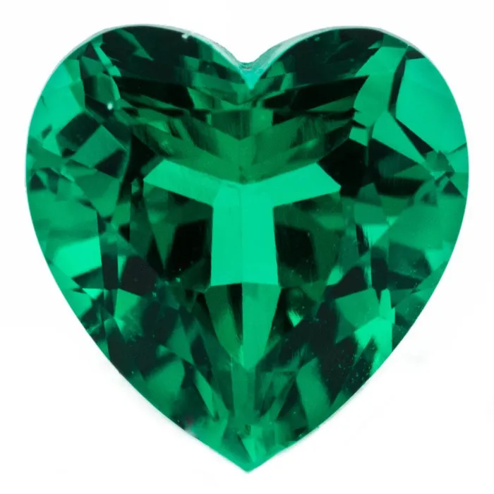 Necklaces Chatham Heart Chatham LabGrown Emerald Gems