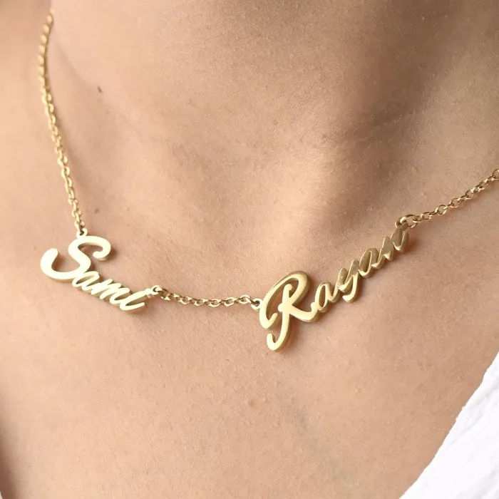 Necklaces Jewelvers 18K GoldFilled Custom Name Necklaces Personalized Script Name Necklaces Necklaces Jewelvers 18K GoldFilled Custom Name Necklaces Personalized Script Name Necklaces