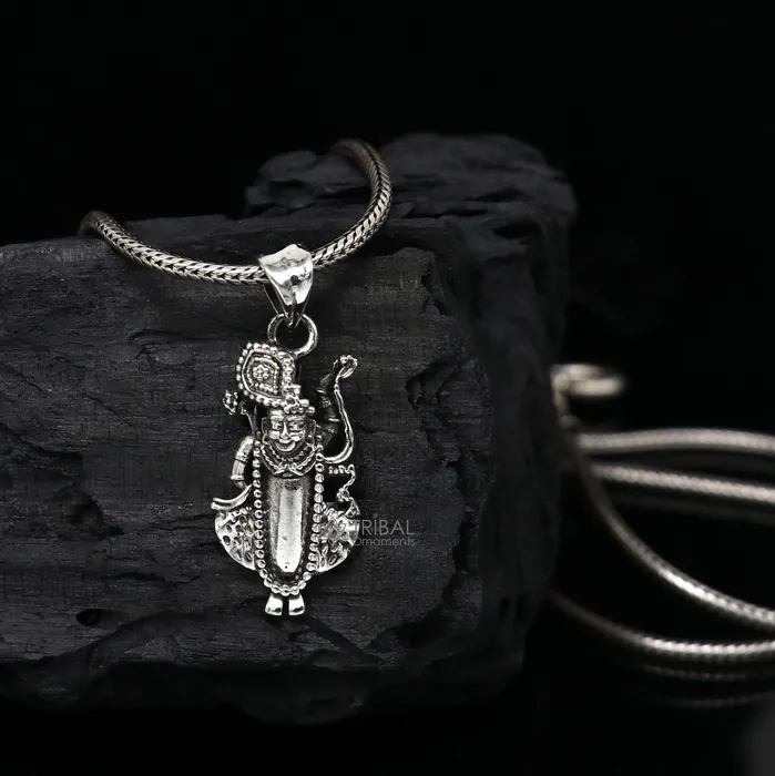 Necklaces TRIBAL ORNAMENTS Lord Krishna Goverdhan 925 sterling silver small pendant Lord Krishna Pendant is a symbol of love wisdom and spiritual unisex gift nsp662 Necklaces TRIBAL ORNAMENTS Lord Krishna Goverdhan 925 sterling silver small pendant Lord Krishna Pendant is a symbol of love wisdom and spiritual unisex gift nsp662