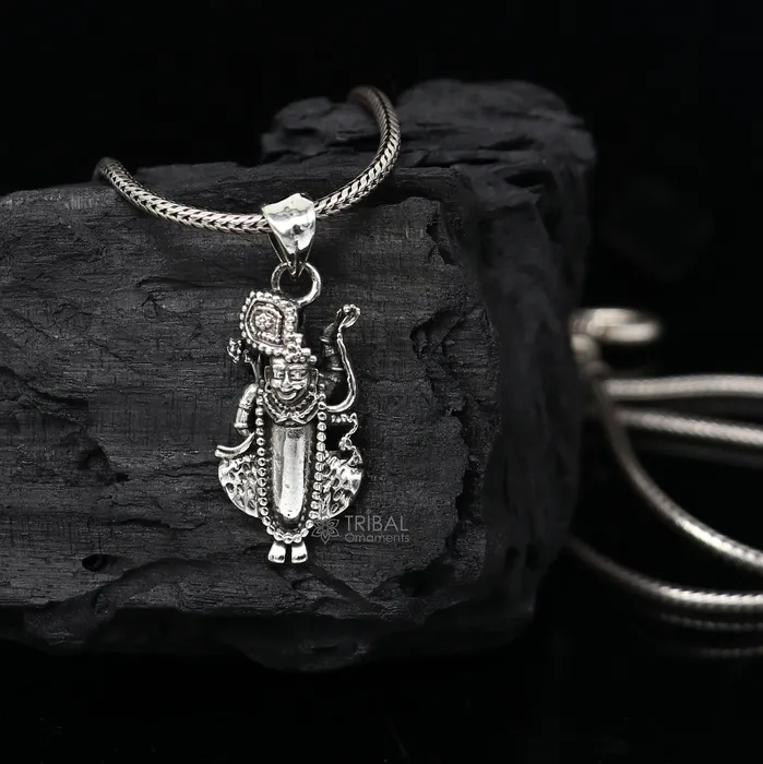 Necklaces TRIBAL ORNAMENTS Lord Krishna Goverdhan 925 sterling silver small pendant Lord Krishna Pendant is a symbol of love wisdom and spiritual unisex gift nsp662 Necklaces TRIBAL ORNAMENTS Lord Krishna Goverdhan 925 sterling silver small pendant Lord Krishna Pendant is a symbol of love wisdom and spiritual unisex gift nsp662