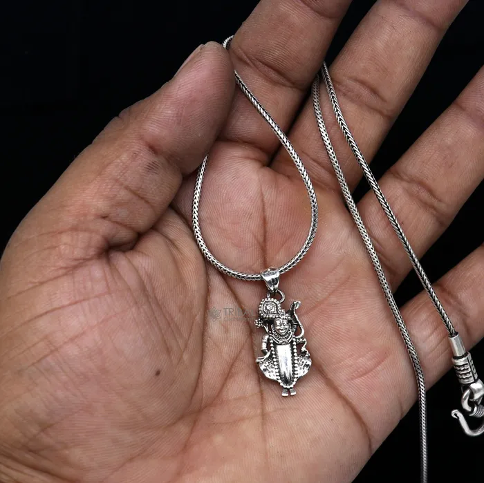 Necklaces TRIBAL ORNAMENTS Lord Krishna Goverdhan 925 sterling silver small pendant Lord Krishna Pendant is a symbol of love wisdom and spiritual unisex gift nsp662 Necklaces TRIBAL ORNAMENTS Lord Krishna Goverdhan 925 sterling silver small pendant Lord Krishna Pendant is a symbol of love wisdom and spiritual unisex gift nsp662