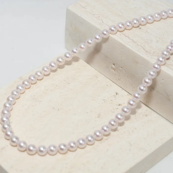 Pearly Lustre 18k Gold Top Grade Aurora HANADAMA Akoya Pearl Set KS00002 PreStyled Sets