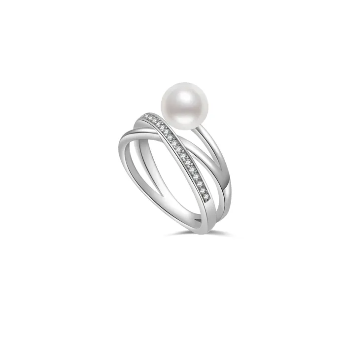 Pearly Lustre Rings Top Grade Freshwater Pearl Ring WR00226 CONNECT