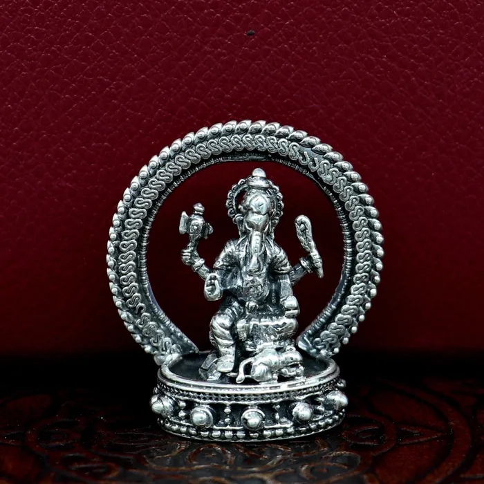 Pure 925 Sterling silver handmade antique design Idols Lord Ganesha exclusive Statue figurine puja articles decorative gift art19 TRIBAL ORNAMENTS Necklaces Pure 925 Sterling silver handmade antique design Idols Lord Ganesha exclusive Statue figurine puja articles decorative gift art19 TRIBAL ORNAMENTS Necklaces