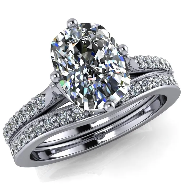 Rings Fire Brilliance Jemma Cushion Moissanite Genovia 4 Prong Engagement Ring Rings Fire Brilliance Jemma Cushion Moissanite Genovia 4 Prong Engagement Ring