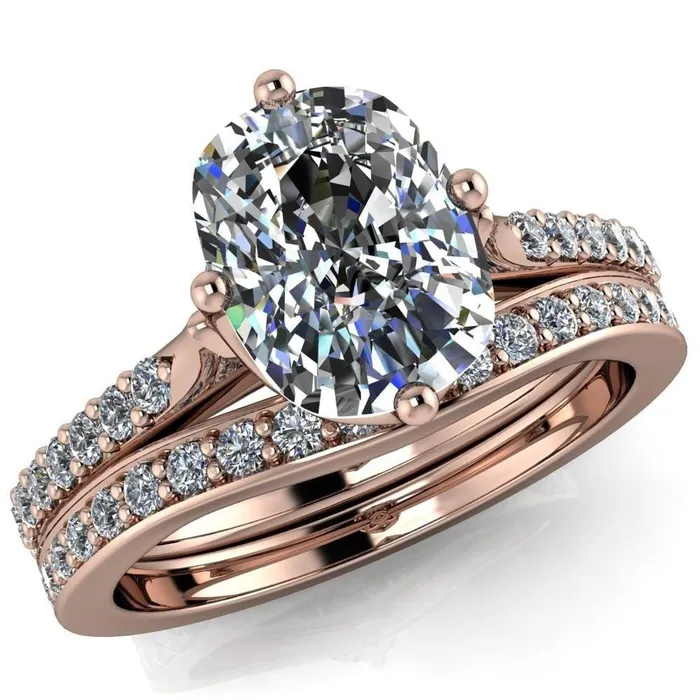Rings Fire Brilliance Jemma Cushion Moissanite Genovia 4 Prong Engagement Ring