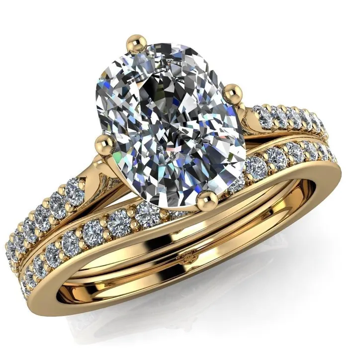 Rings Fire Brilliance Jemma Cushion Moissanite Genovia 4 Prong Engagement Ring