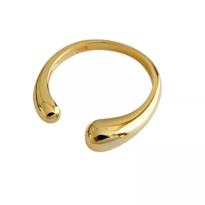 Rings Jewelvers 18K GoldFilled Open Band Ring Gold Thick Band Ring Rings Jewelvers 18K GoldFilled Open Band Ring Gold Thick Band Ring
