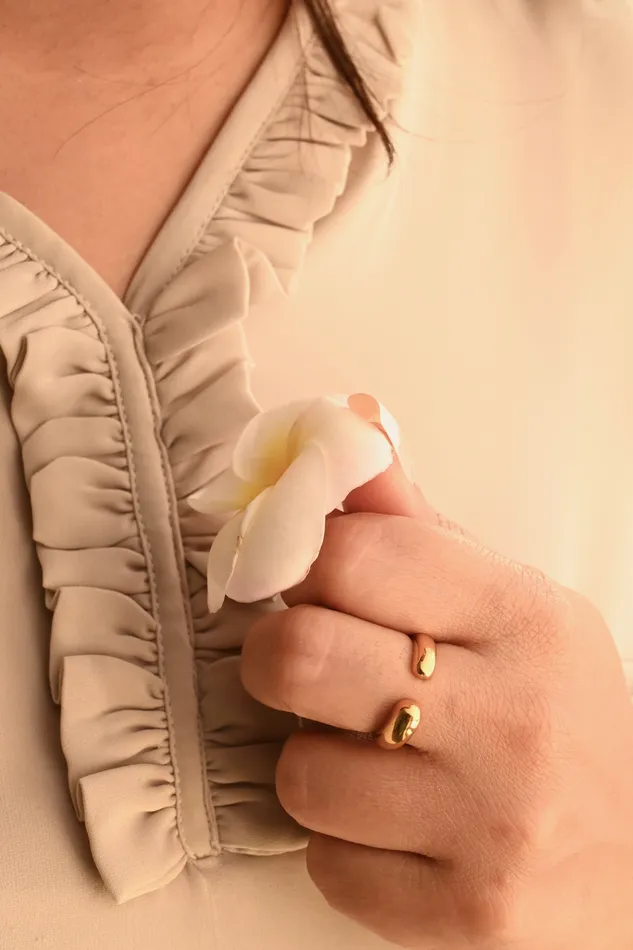 Rings Jewelvers 18K GoldFilled Open Band Ring Gold Thick Band Ring Rings Jewelvers 18K GoldFilled Open Band Ring Gold Thick Band Ring